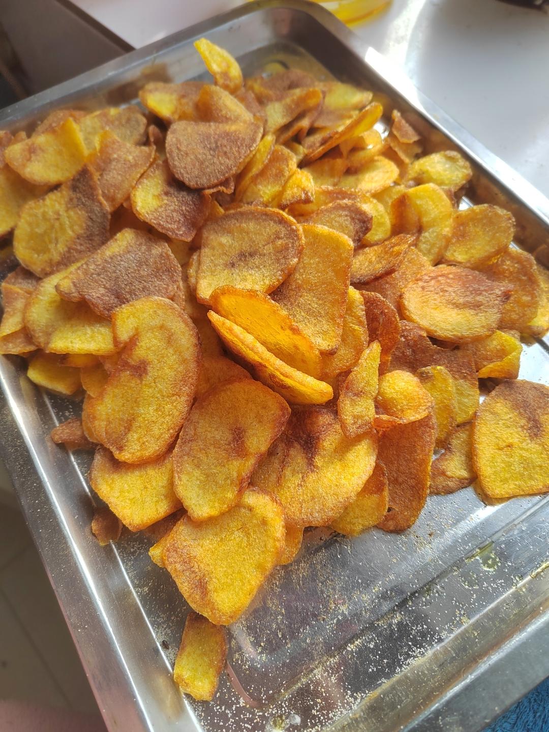 自制炸薯片，学会以后再也没买过薯片