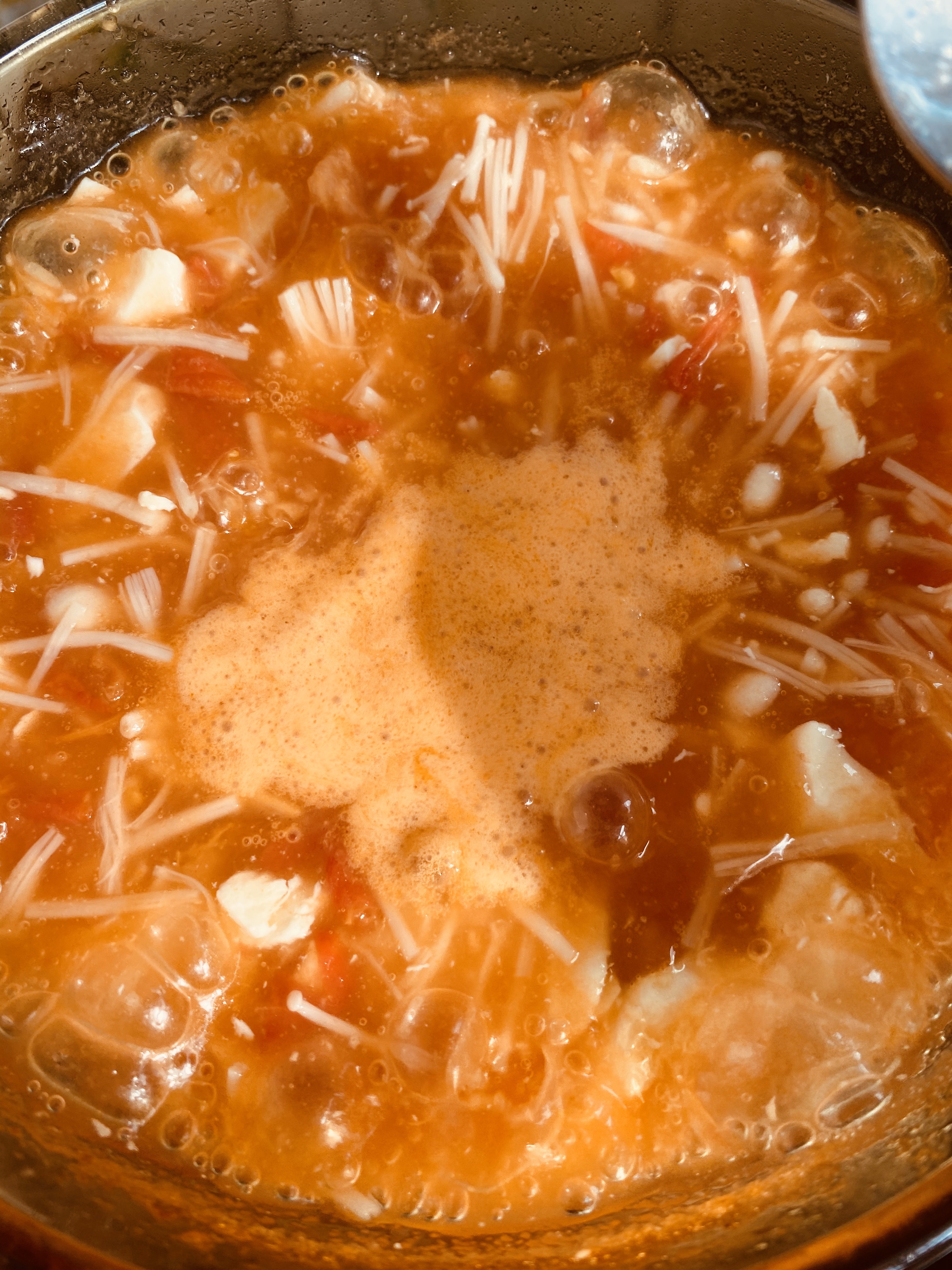 超级懒人食谱——西红柿 金针菇 豆腐的做法 步骤10