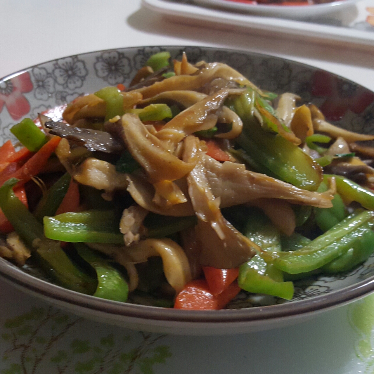 椒盐干煸平菇