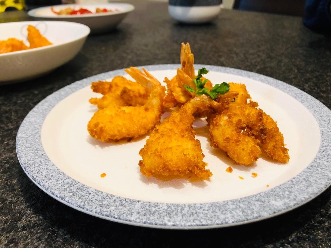 面包糠炸虾