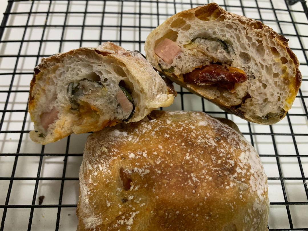 【ciabatta】家庭版恰巴塔，软乎乎的拖鞋面包