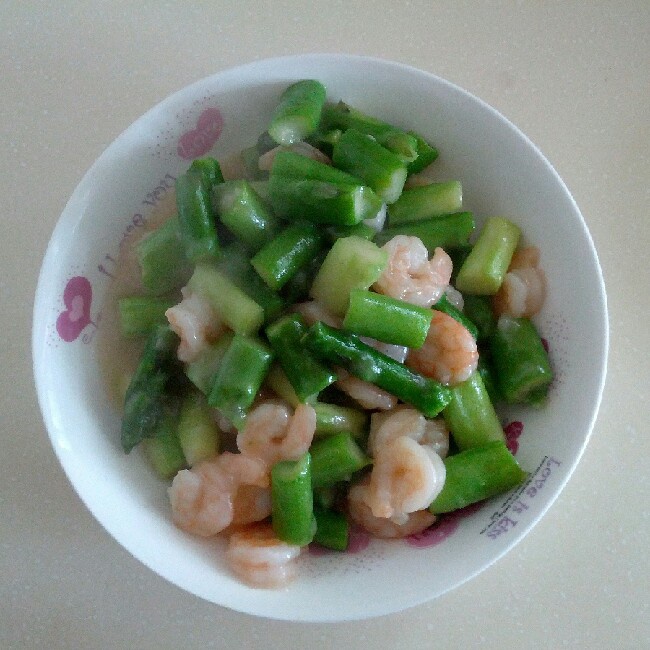 芦笋炒虾仁