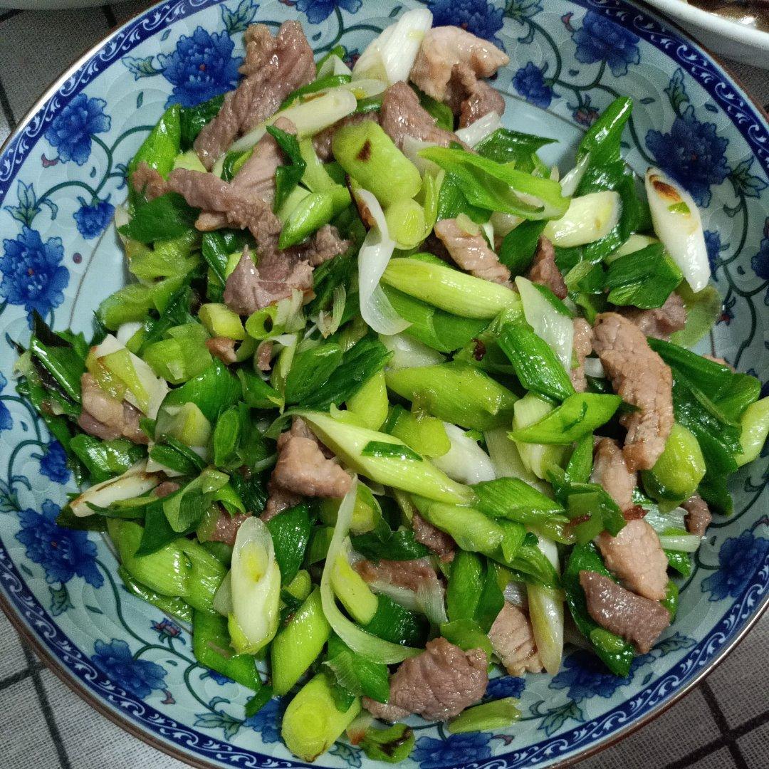 蒜苗炒肉