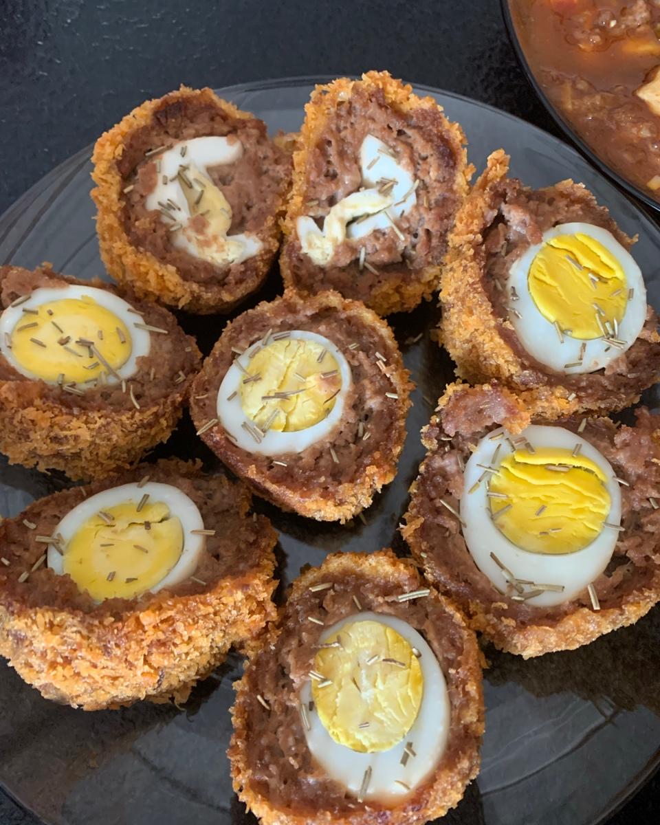 苏格兰炸蛋🏴󠁧󠁢󠁳󠁣󠁴󠁿「鸡蛋与肉的完美组合」简单料理也能有高大上美食