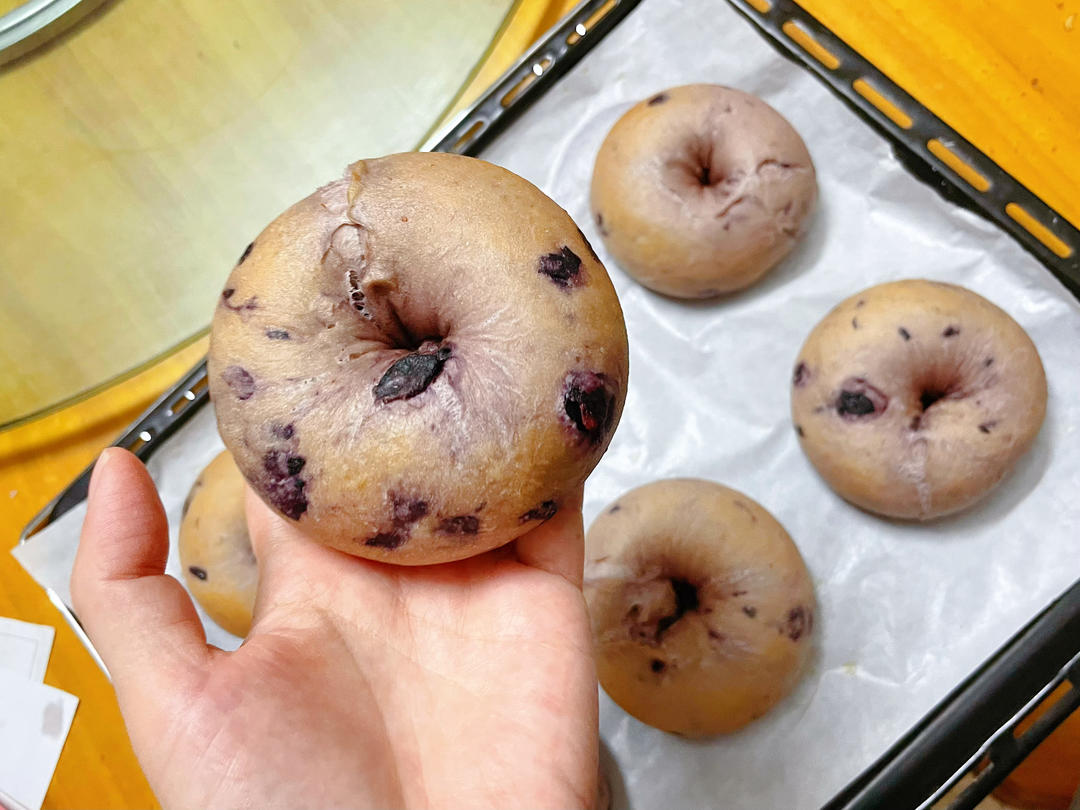 蓝莓🫐乳酪贝果🥯/步骤详细/简单好做