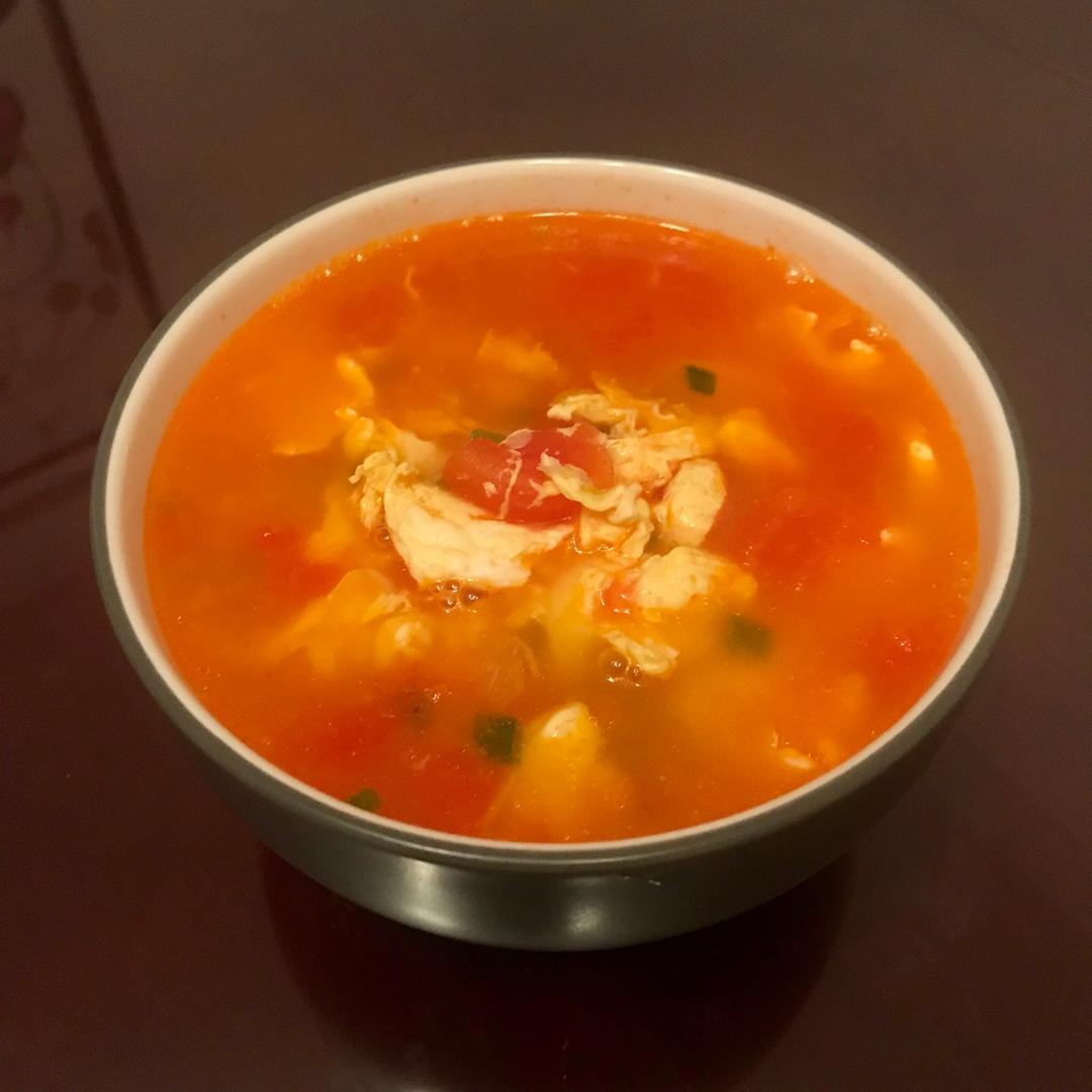 好喝到爆的西红柿鸡蛋汤