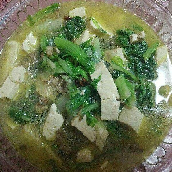 小白菜炖豆腐