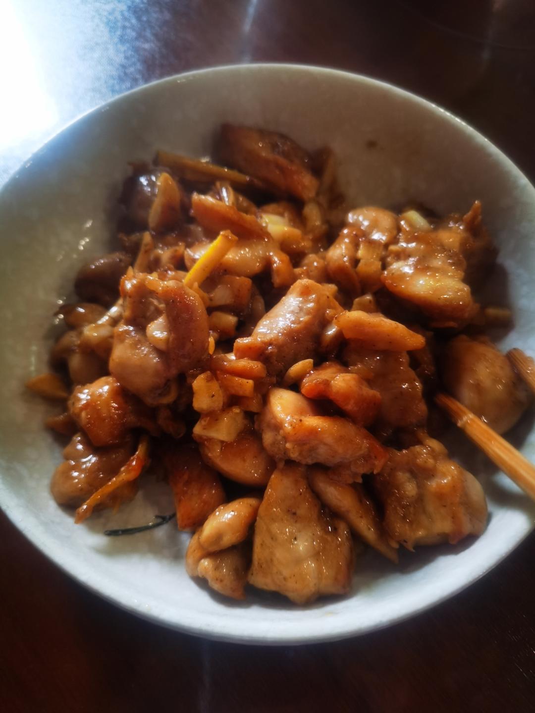 蒜香煎鸡腿肉