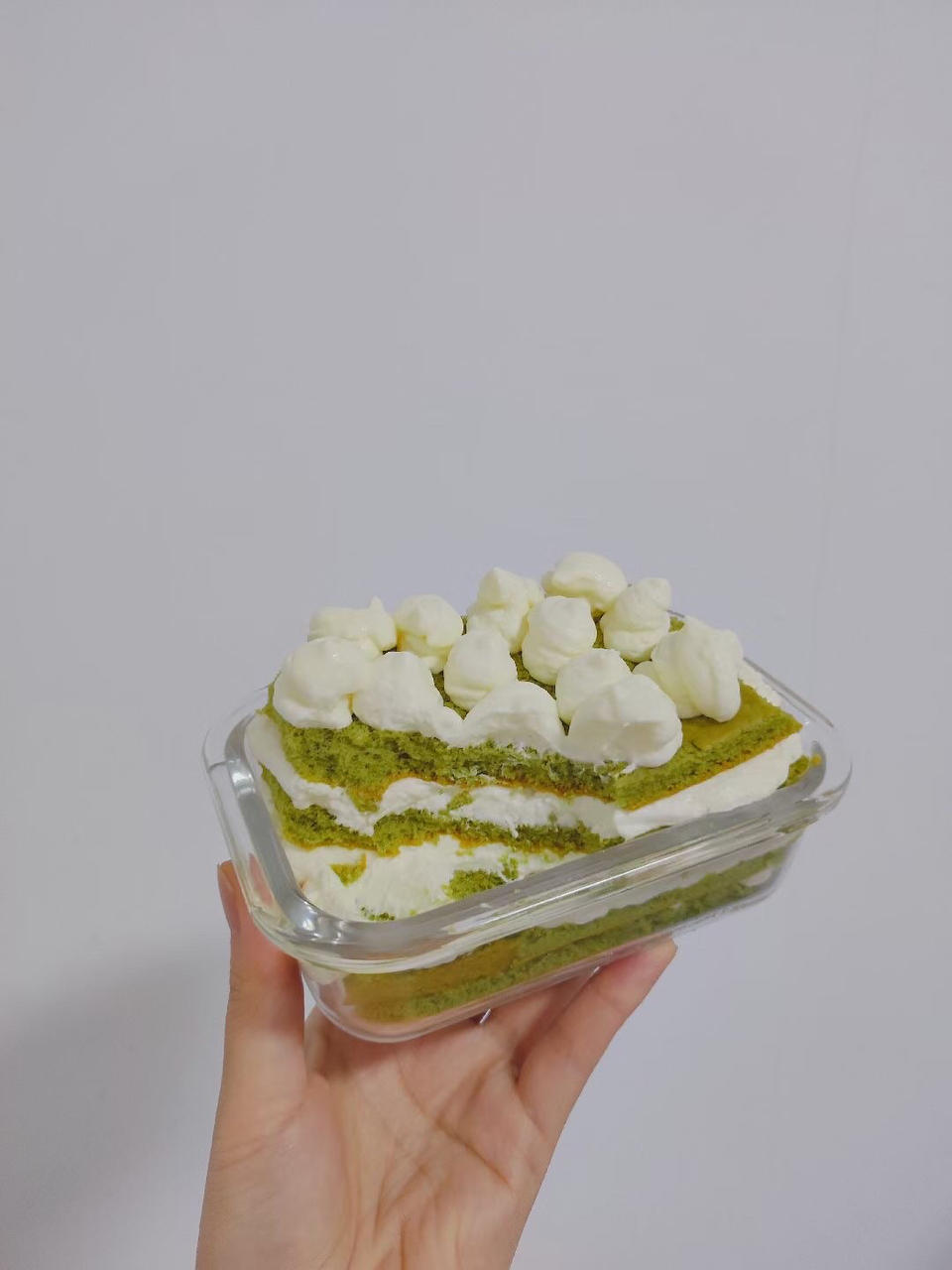 六寸抹茶戚风蛋糕