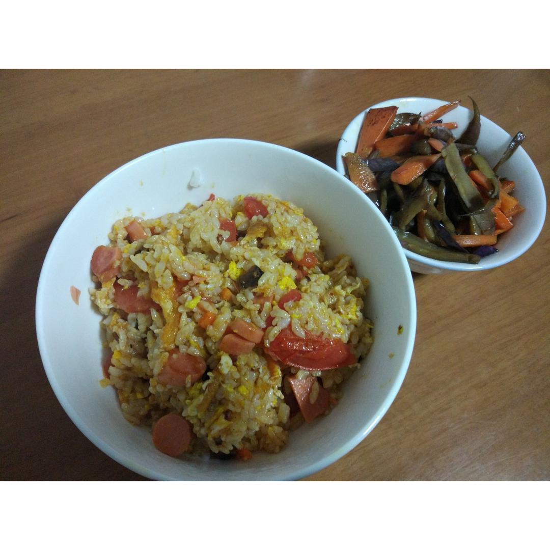 番茄鸡蛋炒饭