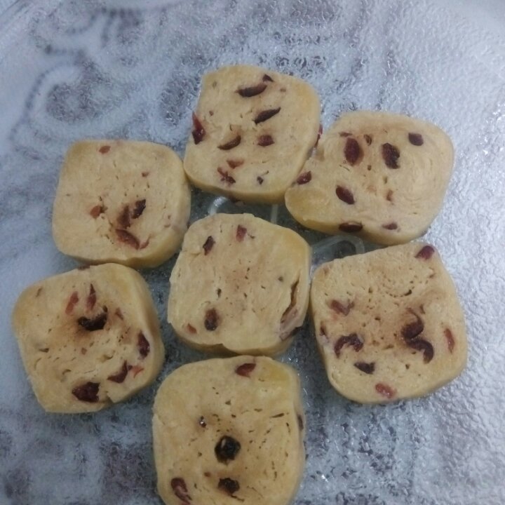 超简单蔓越莓饼干（免烤微波炉版）