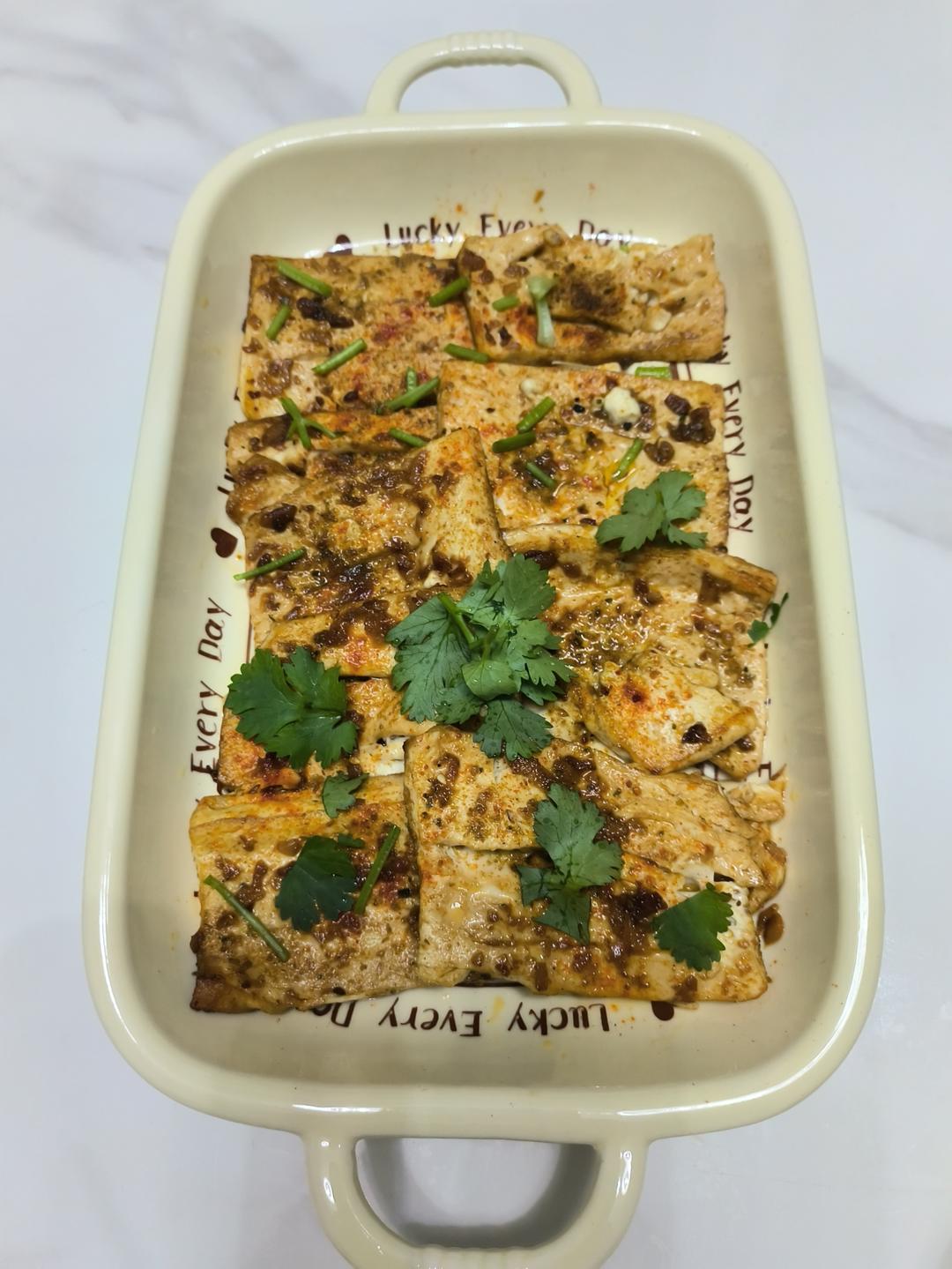 家庭版香煎铁板豆腐