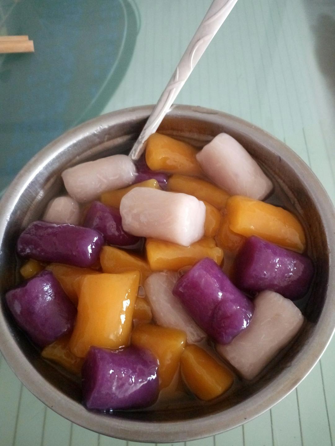 自制芋圆&紫薯圆&南瓜圆