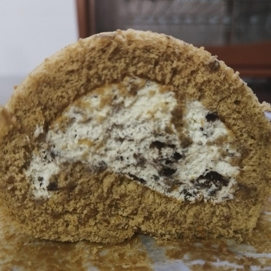 『拿铁咖啡奥利奥蛋糕卷』