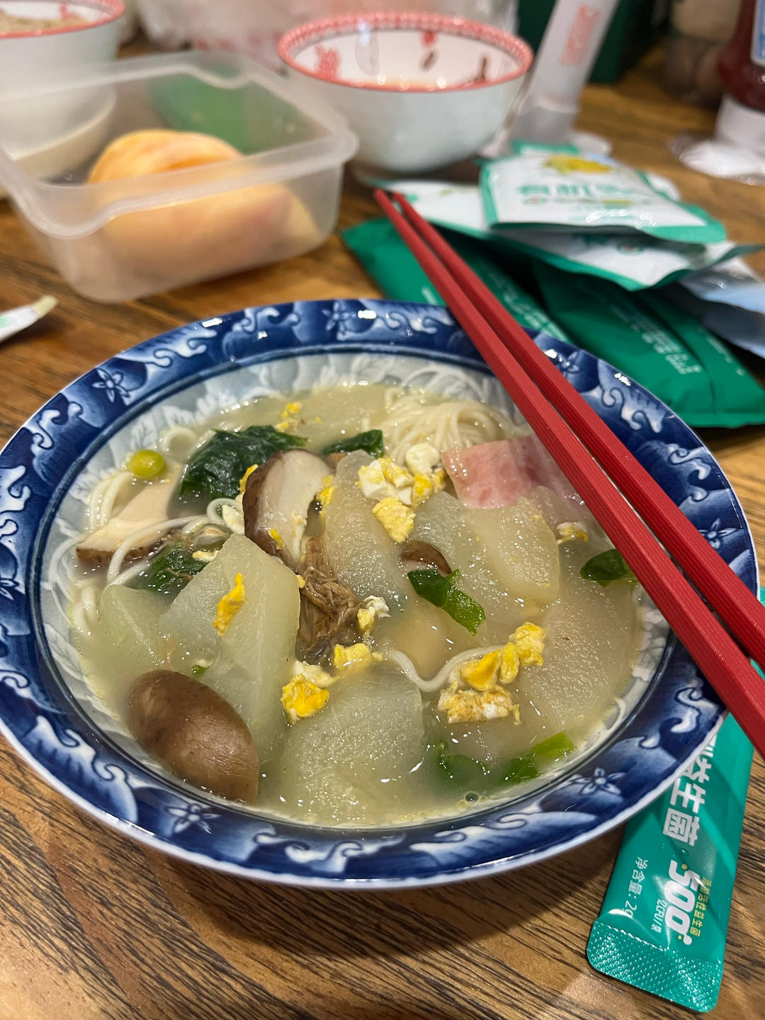 冬瓜蘑菇蟹味菇汤