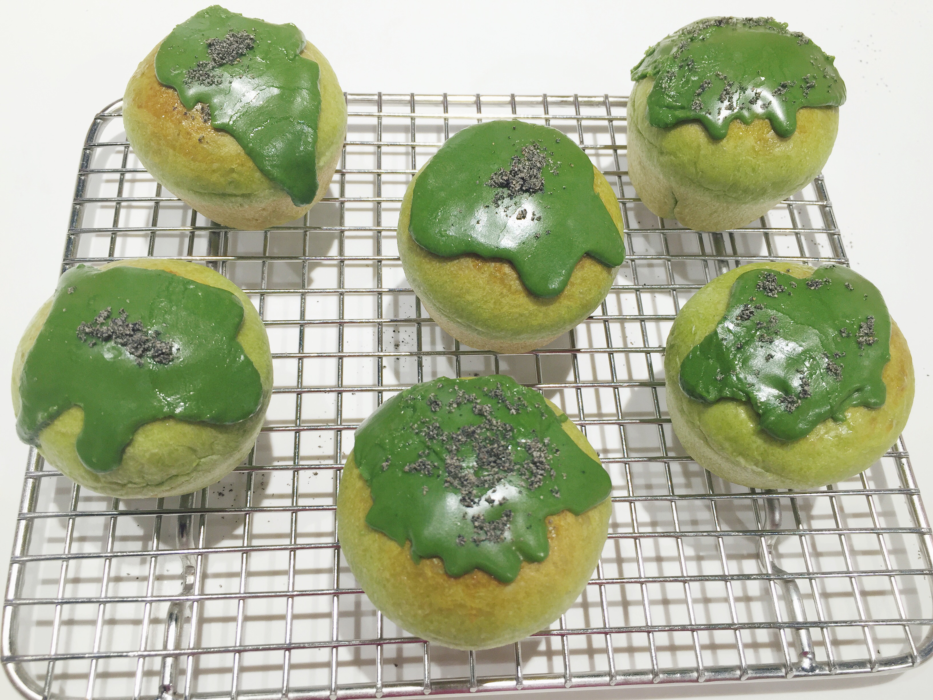 （冷藏中种③）无油抹茶餐包——24小时