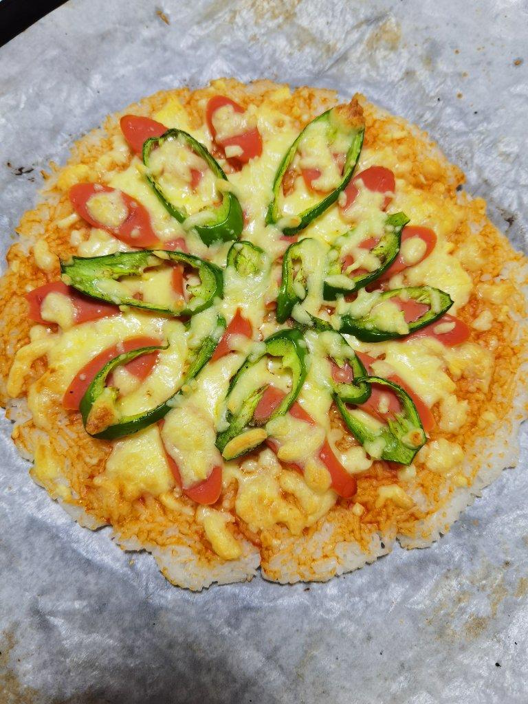 剩米饭的华丽转身-米饭披萨