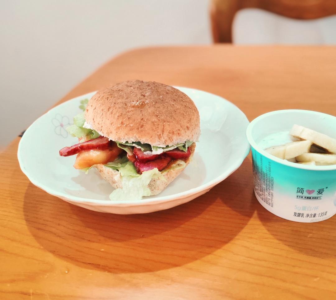 鸡肉三明治+柚子