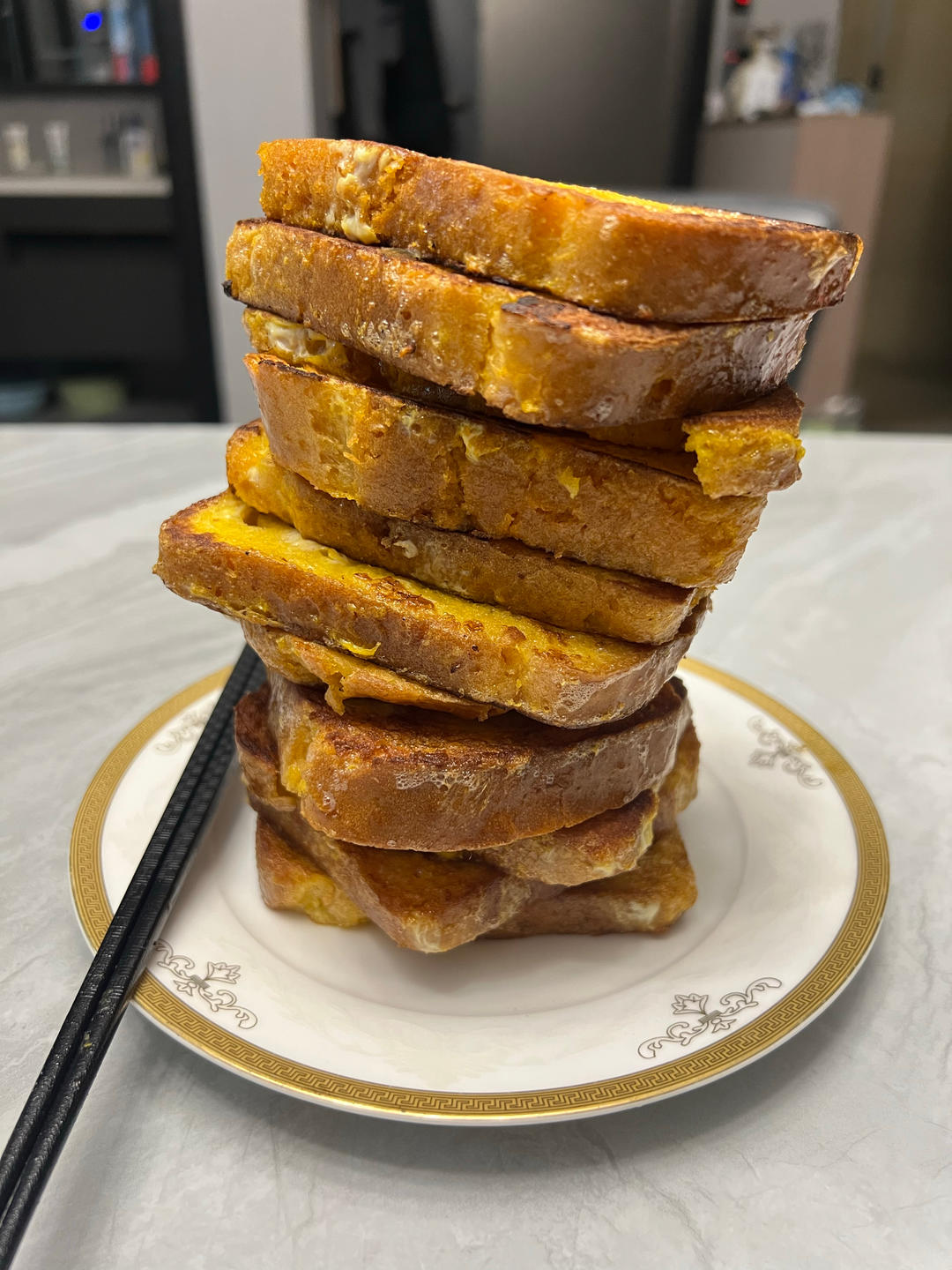 鸡蛋香煎面包片