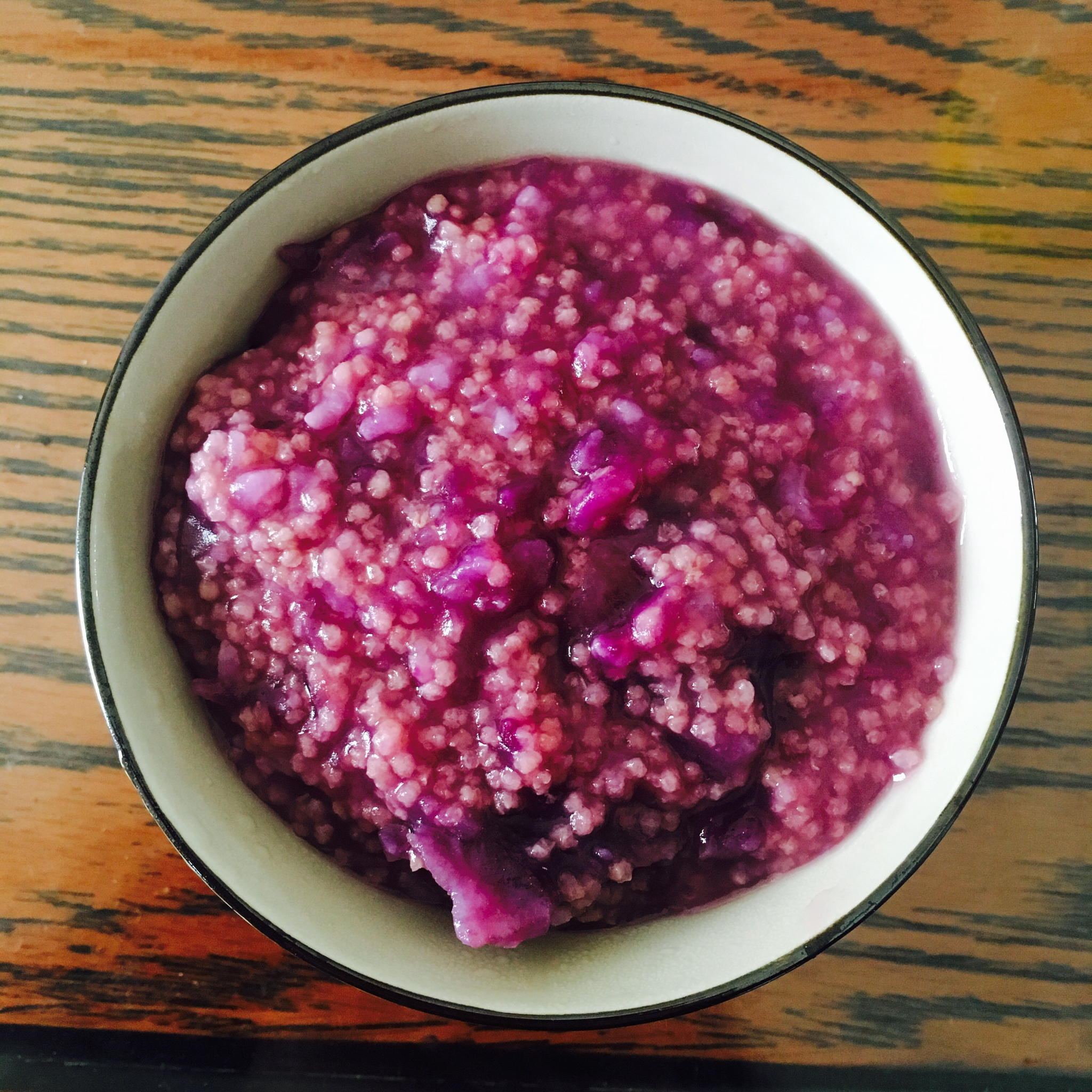 紫薯小米粥
