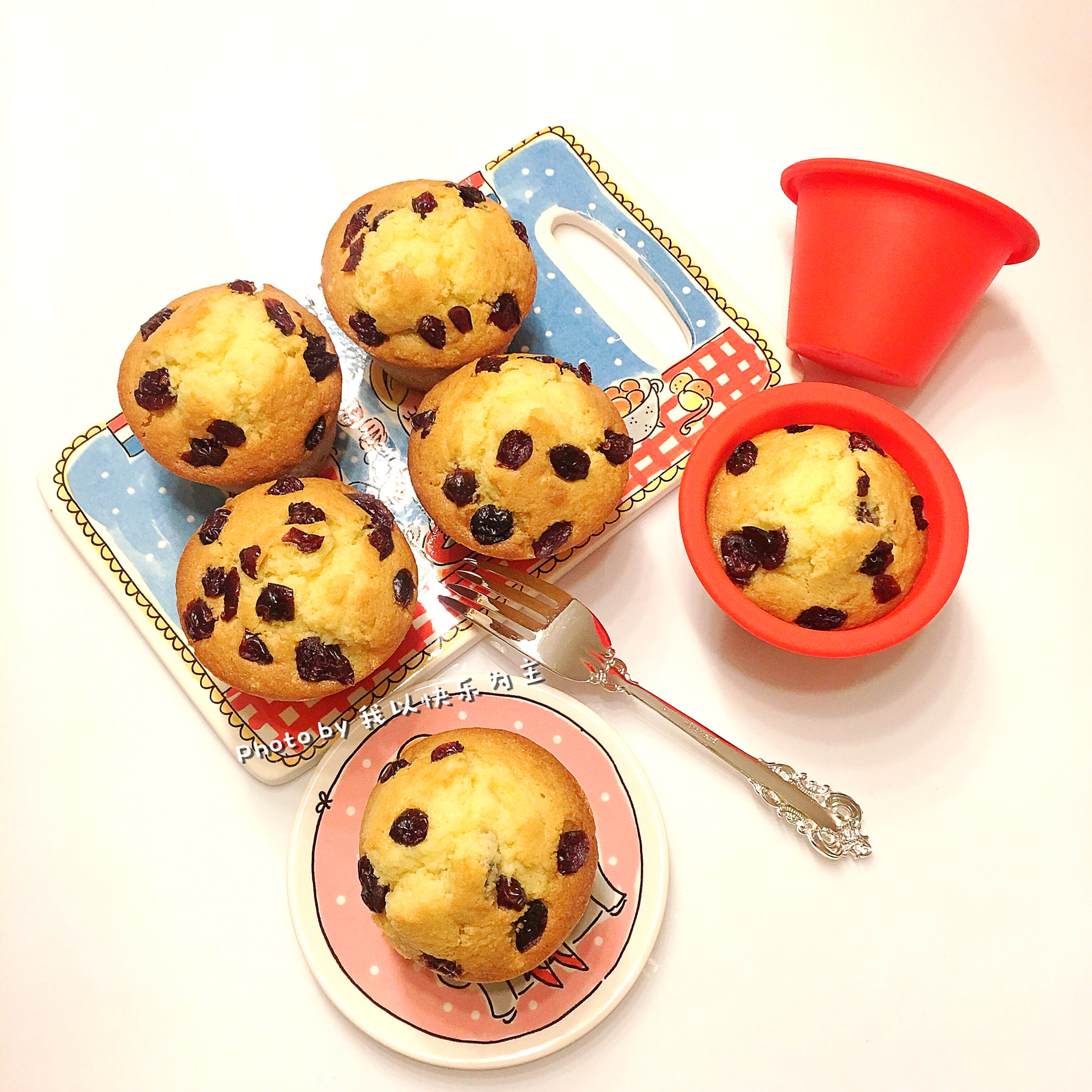 乐葵蔓越莓麦芬