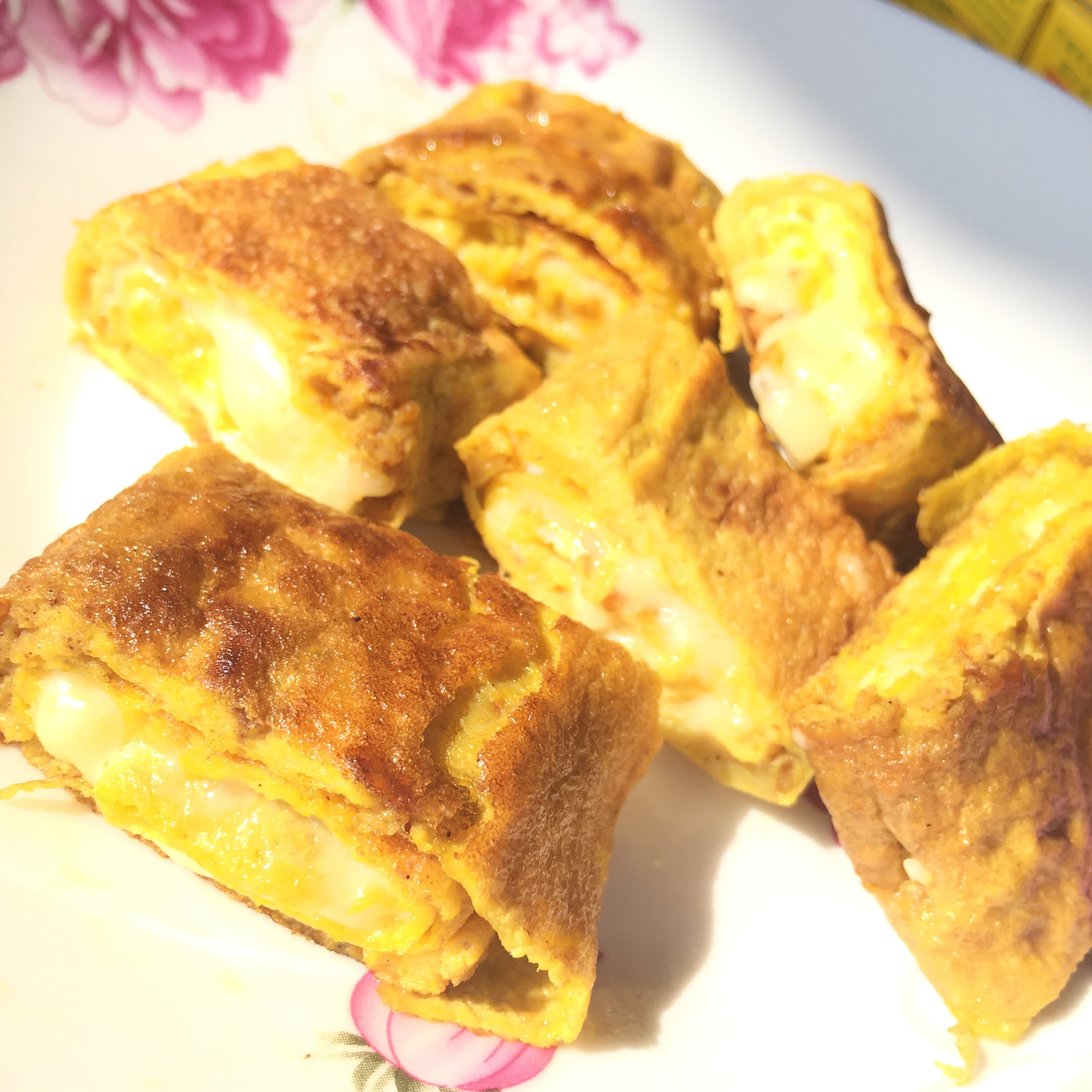 花的懒人料理之咖喱芝士玉子烧