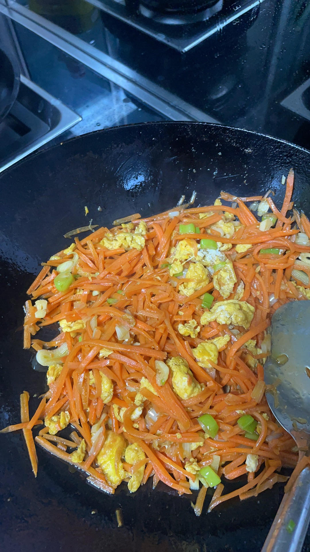 鸡蛋炒胡萝卜丝