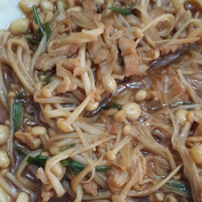 肉末金针菇