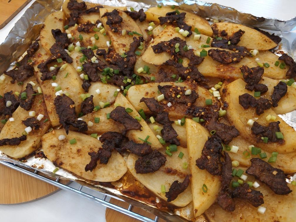 麻辣孜然土豆烤肉（烤箱）的做法