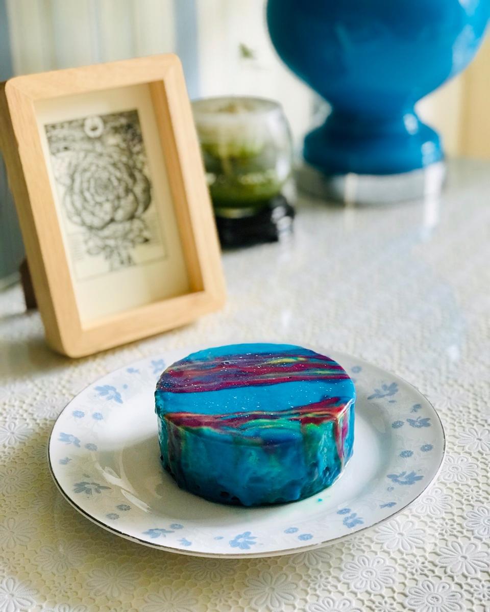 ［梦幻星空慕斯蛋糕］镜面蛋糕