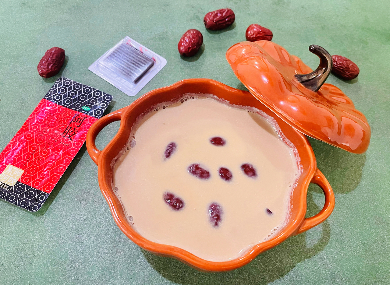 奶茶风味的阿胶红枣炖奶的做法 步骤10