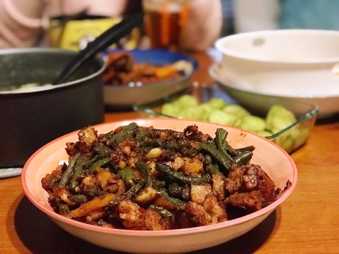 四季豆排骨炖土豆