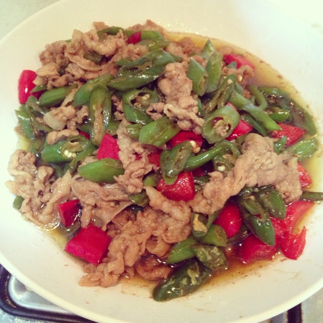 cc厨房の尖椒肉丝