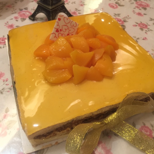 料超足的芒果慕斯蛋糕