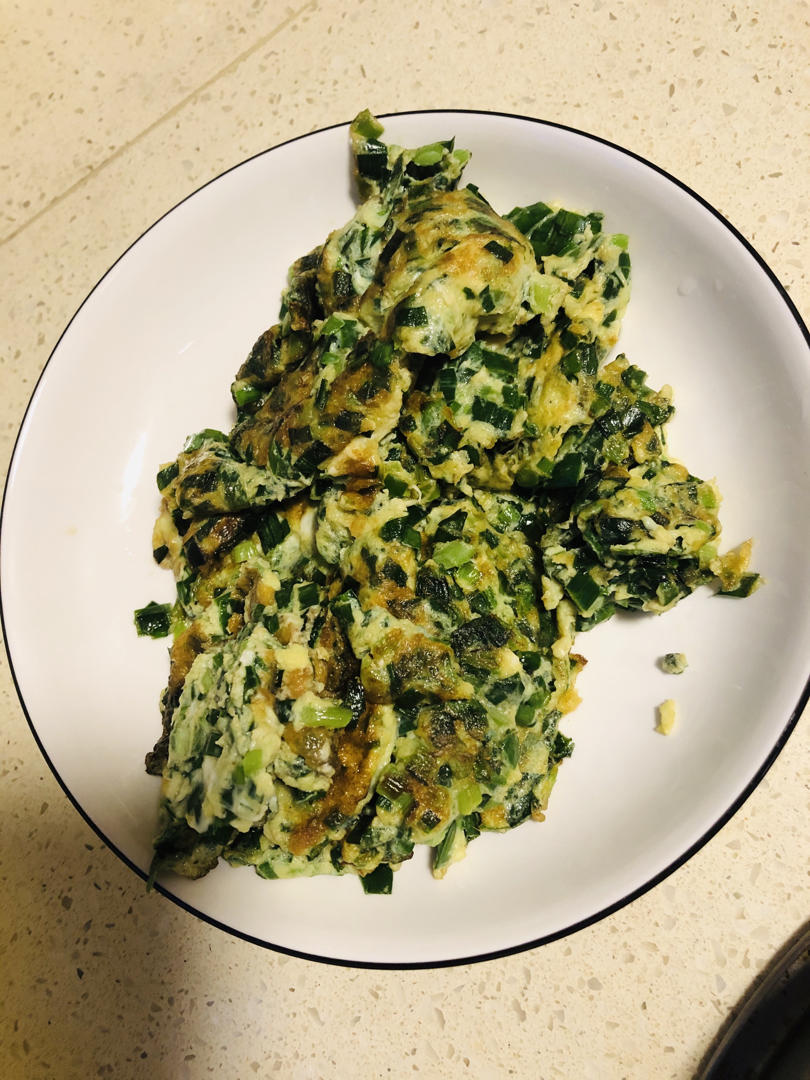 韭菜煎鸡蛋