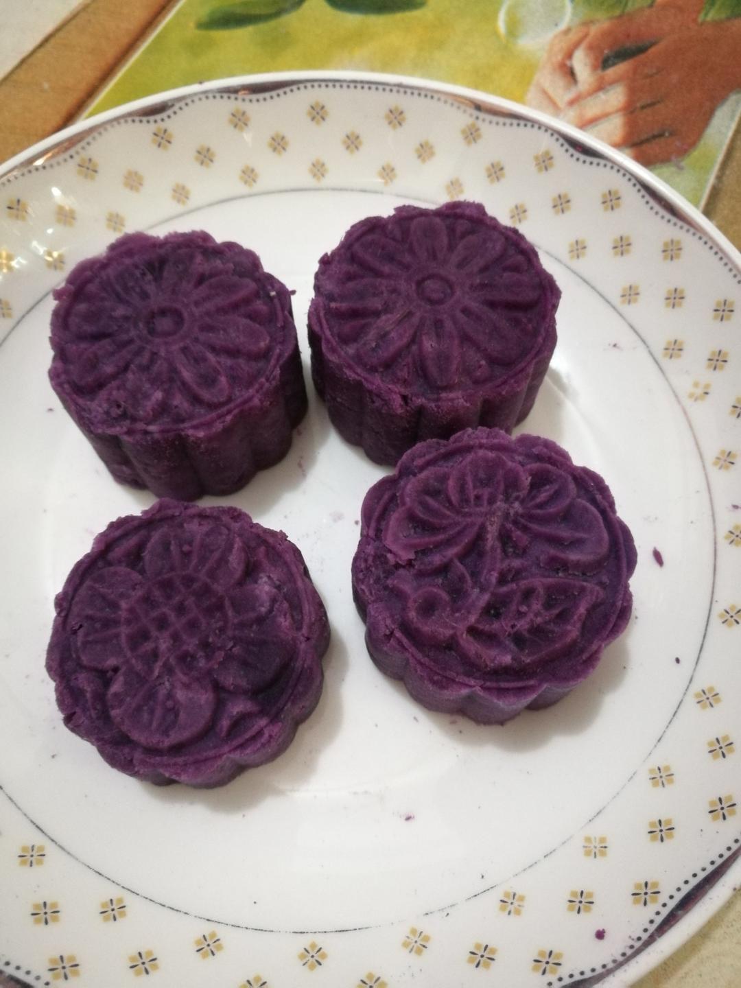 无糖紫薯月饼