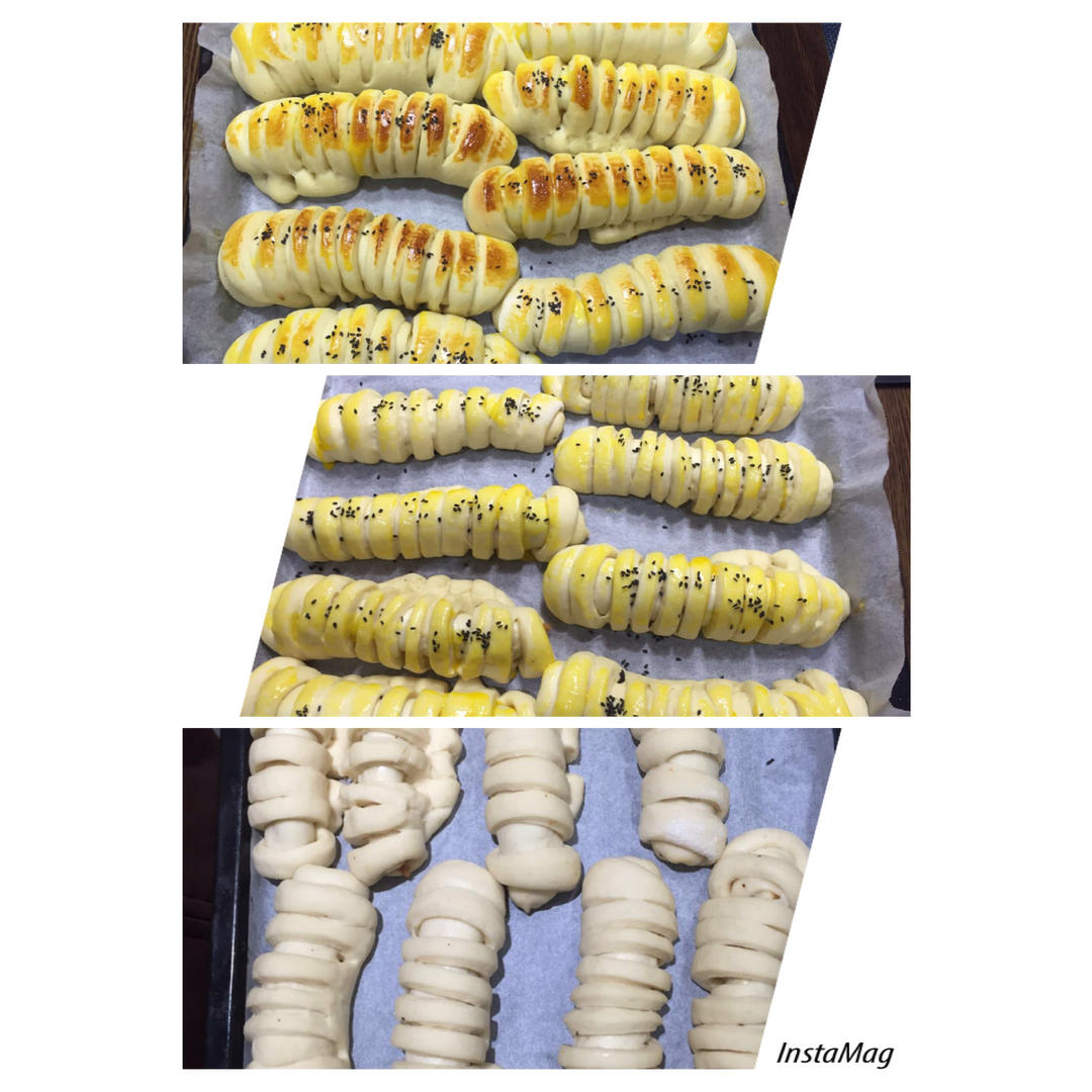 毛毛虫肉松面包