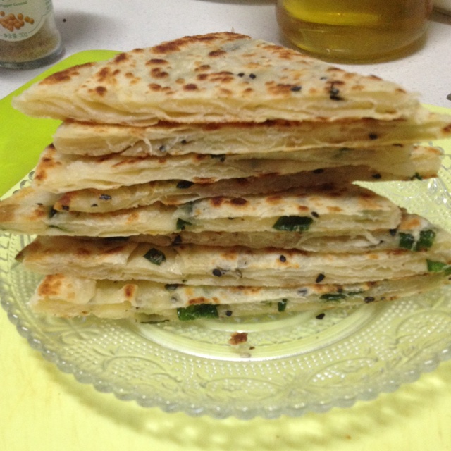 自制葱油饼