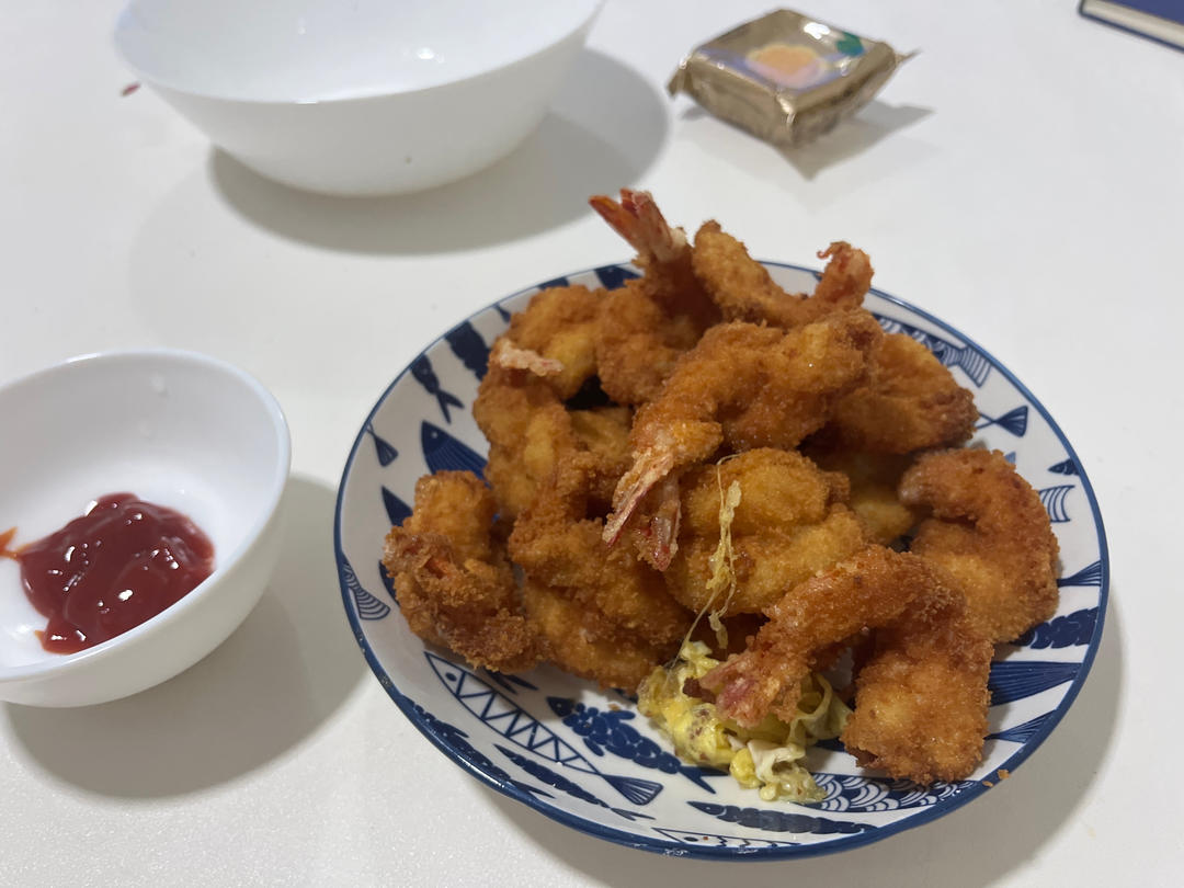 面包糠炸虾