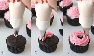 裱花嘴挤花大全：各式各样的 Cupcake纸杯蛋糕挤法的做法 步骤9