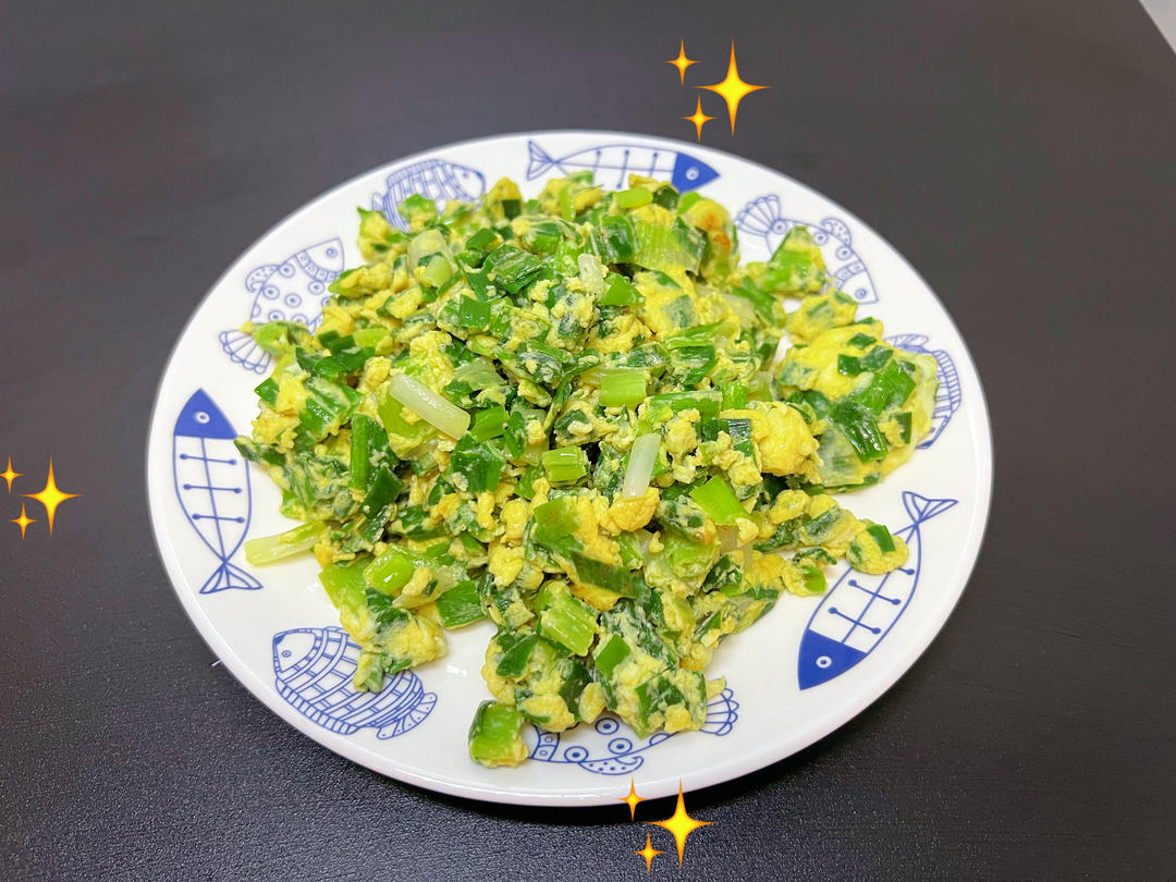 小葱炒鸡蛋