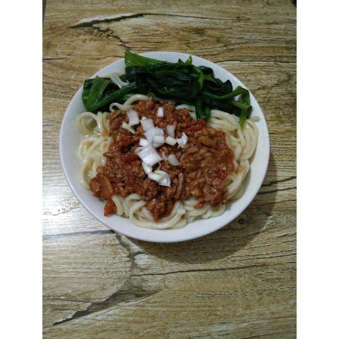 家常肉末面