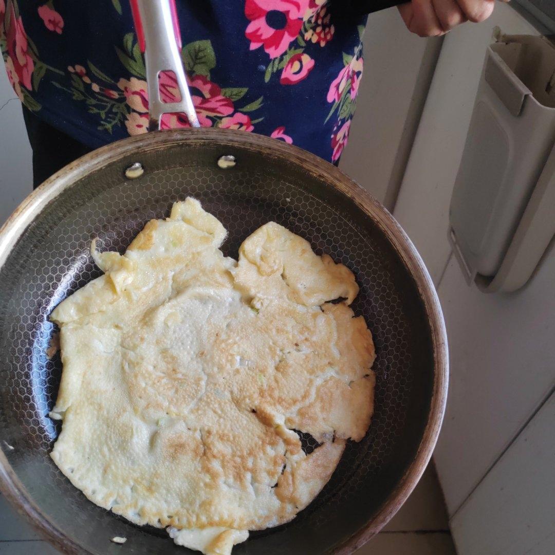鸡蛋煎饼在家做❗又香又软❗简单零失败