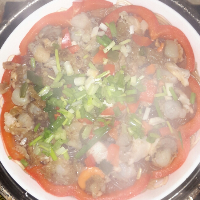 蒜蓉扇贝肉蒸粉丝