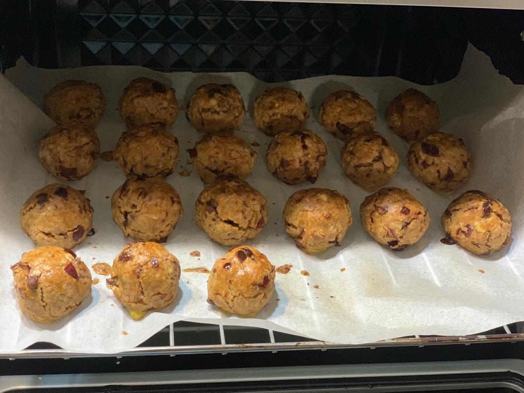 红枣红糖核桃饼干