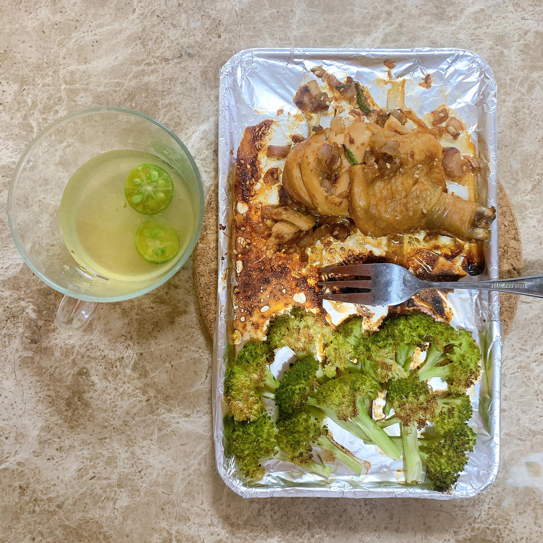 健康低卡家常菜——超嫩滑🍗芝麻香烤鸡腿