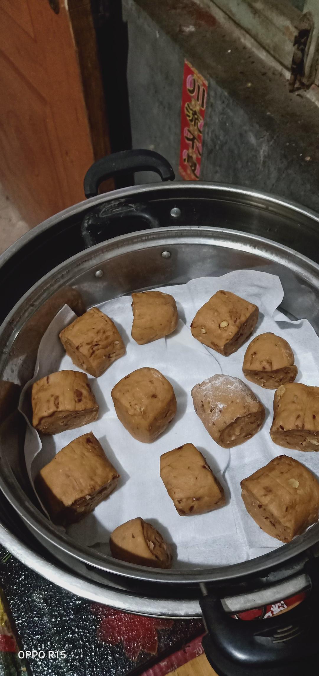 一次发酵红枣开花馒头