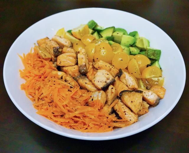 健康减脂的三文鱼藜麦饭的做法