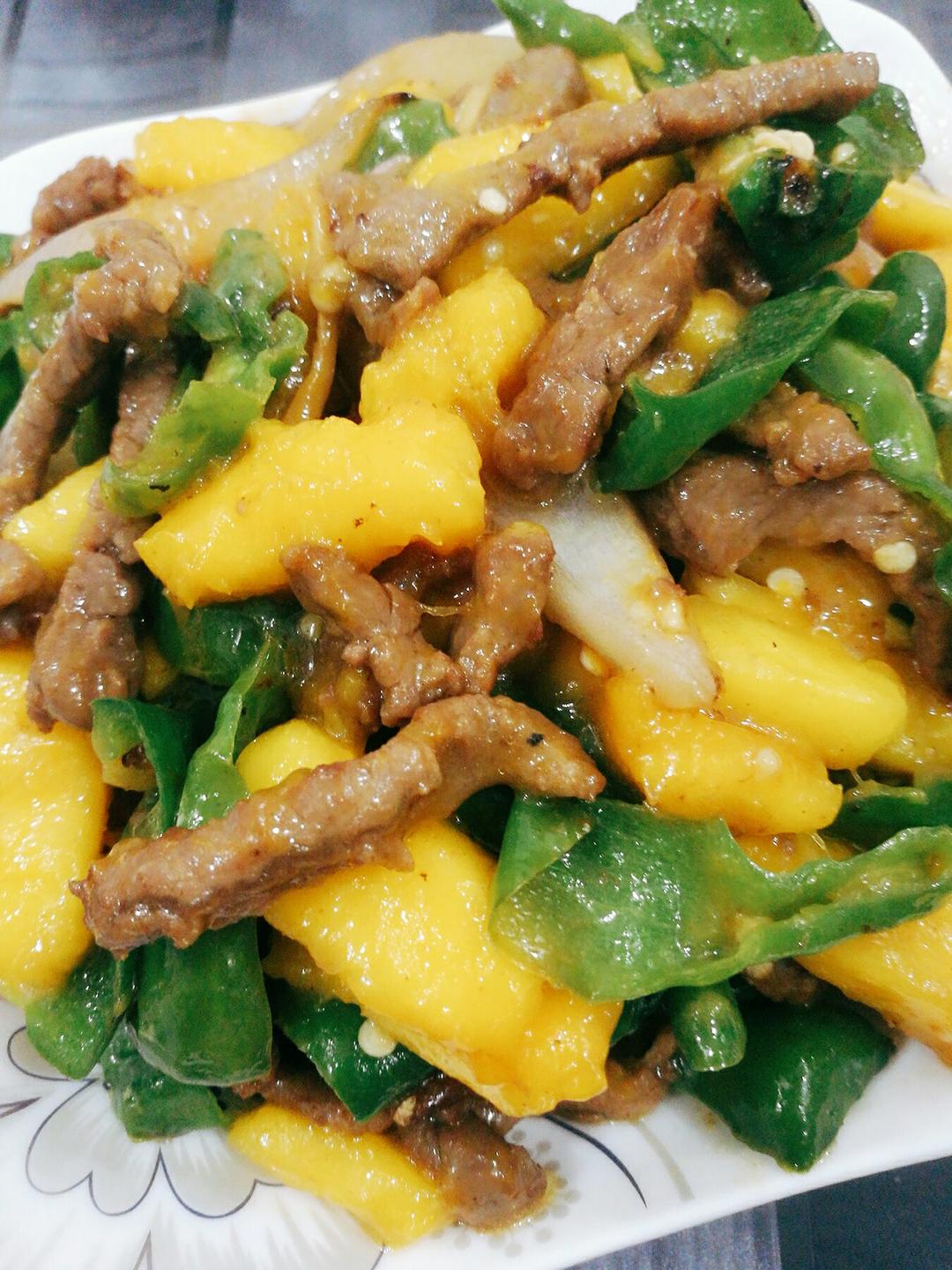 芒果牛肉粒