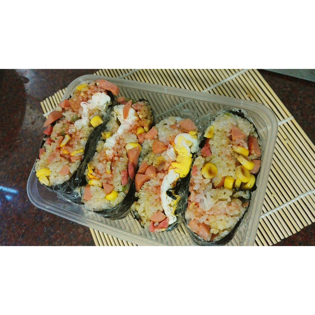 不用捏的饭团(おにぎらず)